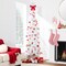 Best Choice Products White Artificial Holiday Christmas Pencil Tree w/ Metal Base